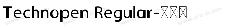 Technopen Regular字体转换